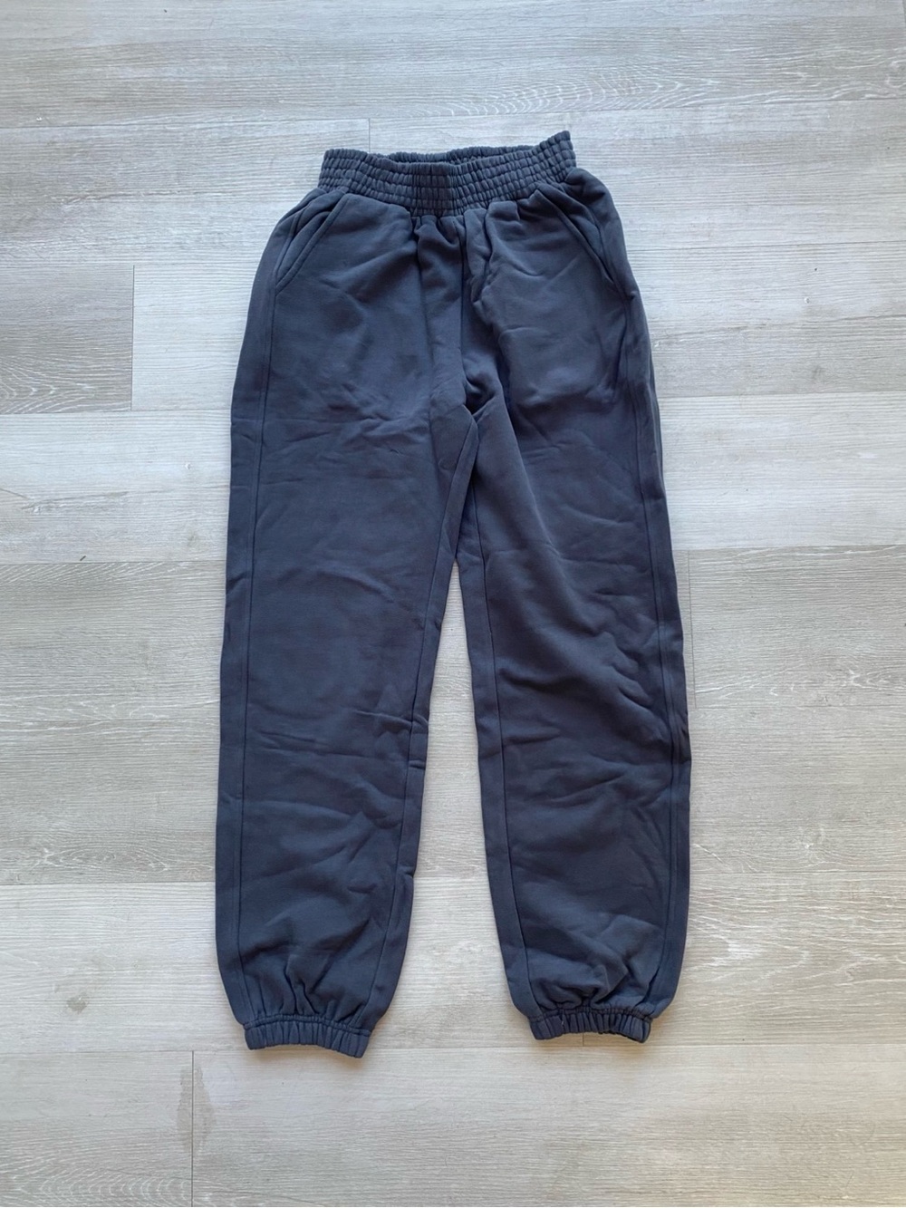 Charcoal Gray Elastic Waist Jogger Pants Size S NWT by ArtcareShop